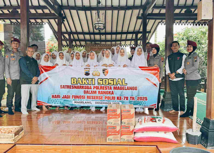Satresnarkoba Polresta Magelang Hadirkan Keceriaan di Panti Asuhan Daarul Hikmah Putri