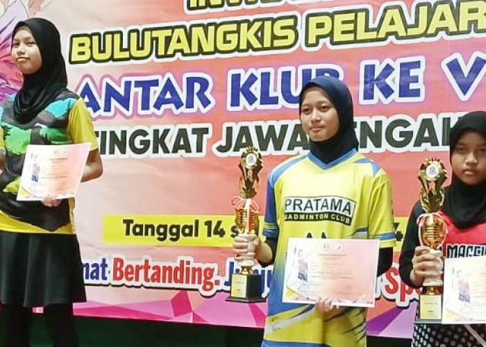 Mencintai Olahraga, Sarah Siswa SMP Mutual Kota Magelang Raih Juara 3 Bulutangkis Jateng-DIY