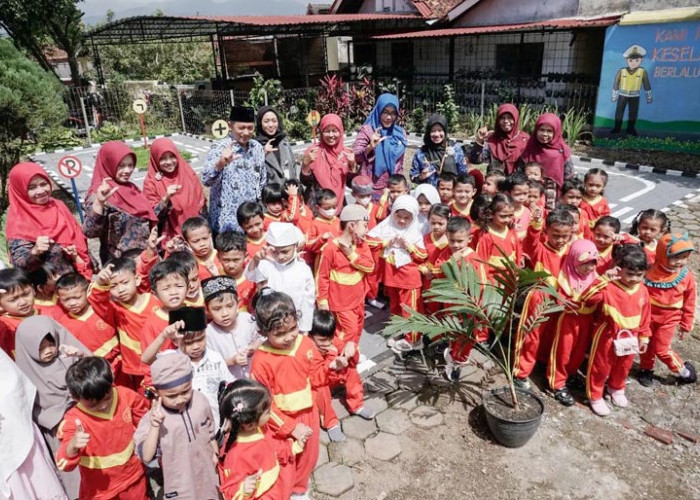 Bunda Paud Resmikan Taman Lalu Lintas TK Negeri Pembina Kota Magelang