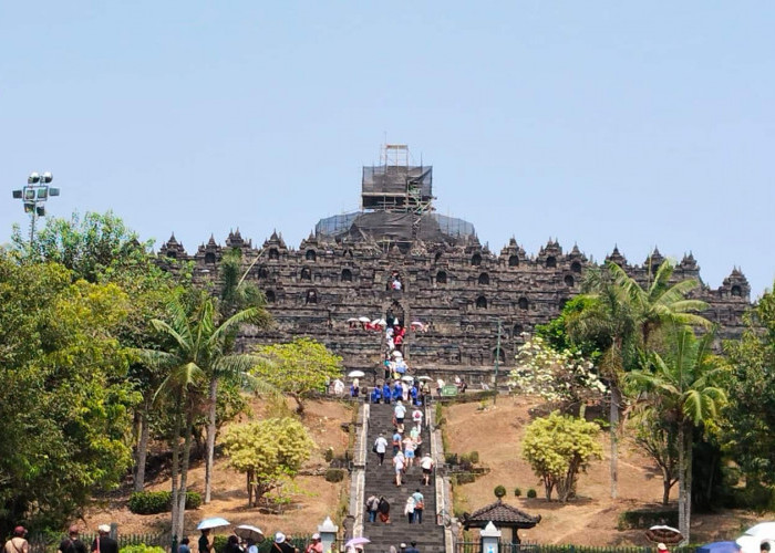 Stupa Utama Borobudur Magelang Dipugar, Akses Pengunjung Diatur hingga Lantai 8