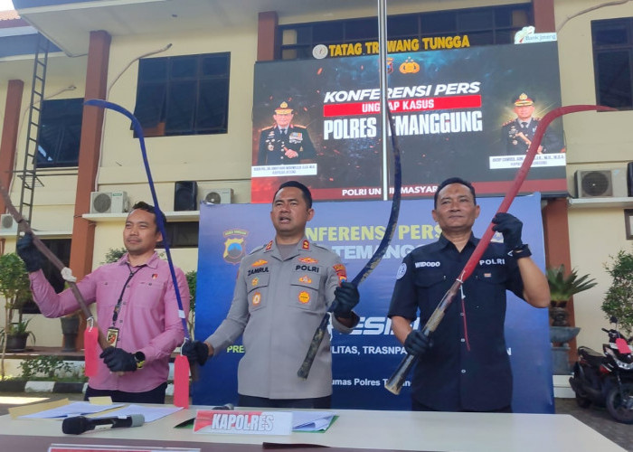 Polres Temanggung Amankan 4 Remaja Bawa Sajam, Diduga Hendak Tawuran