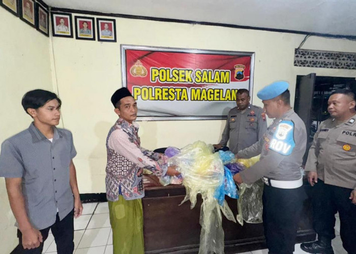 Sadar Bahaya Kebakaran, Warga Salam Magelang Sukarela Serahkan Puluhan Balon Udara ke Polisi