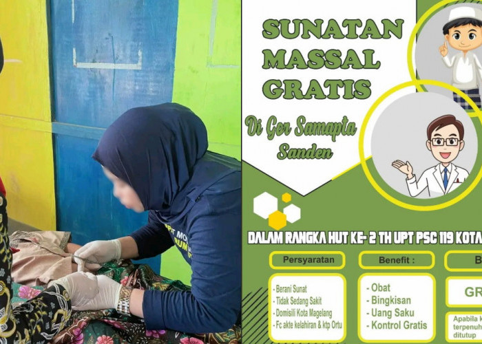 Dalam Rangka HUT ke-2, UPT PSC 119 Kota Magelang Gelar Sunatan Massal Gratis 17 Desember 2023 di Gor Samapta