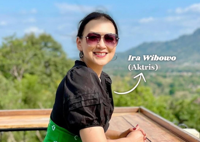 Ira Wibowo artis Indonesia yang berkunjung di Bukit Rhema Magelang