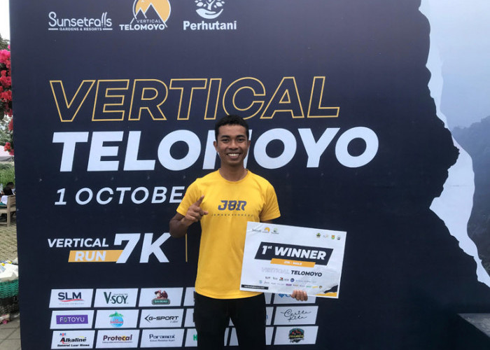 Pelari Asal Banyuwangi Ini Bocorkan Tips Jadi Juara Vertical Telomoyo 2023 di Magelang