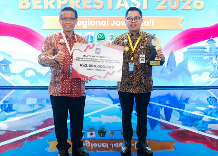 Sukses Tekan Pengangguran, Kota Magelang Raih Terbaik I se-Jawa-Bali