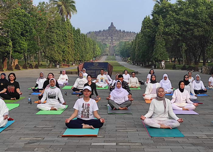 Angkat Potensi Wellness Tourism, TWC Borobudur Gelar Peringatan Hari Yoga Internasional