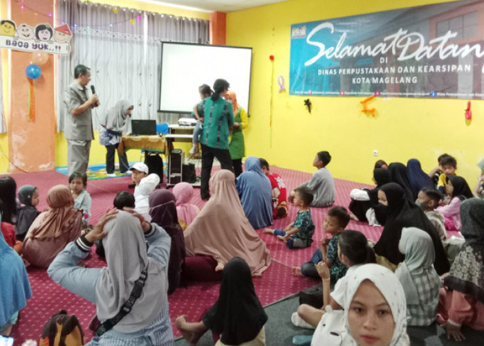 Mengisi Keseruan Libur Sekolah Bersama Read Aloud di Perpustakaan Kota Magelang