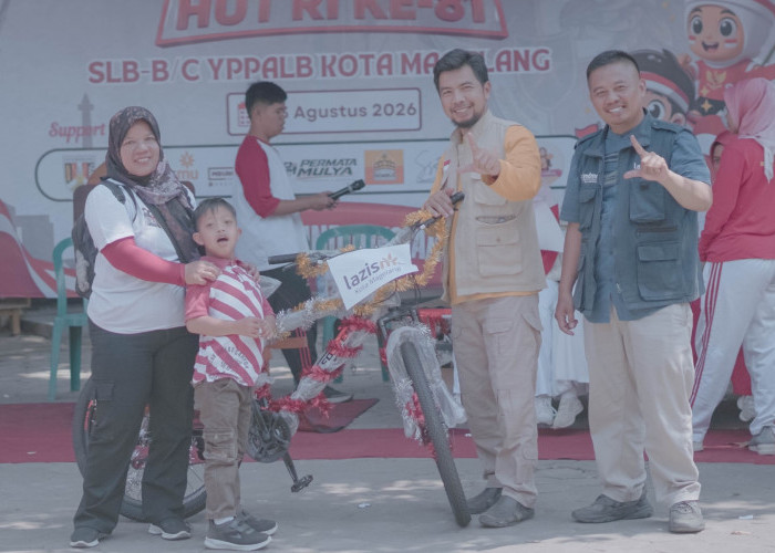 Lazismu Kota Magelang Dukung Jalan Sehat 230 Siswa SLB YPPLB