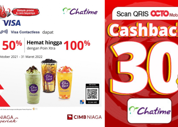 Beli Chatime Dapat Cashback 30% Pakai QRIS OCTO Mobile, Berlaku Sampai Desember 2023