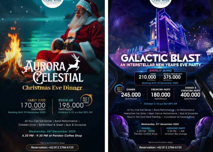 Grand Artos Hotel & Convention Magelang Hadirkan “Aurora Celestial” dan “Galactic Blast” 