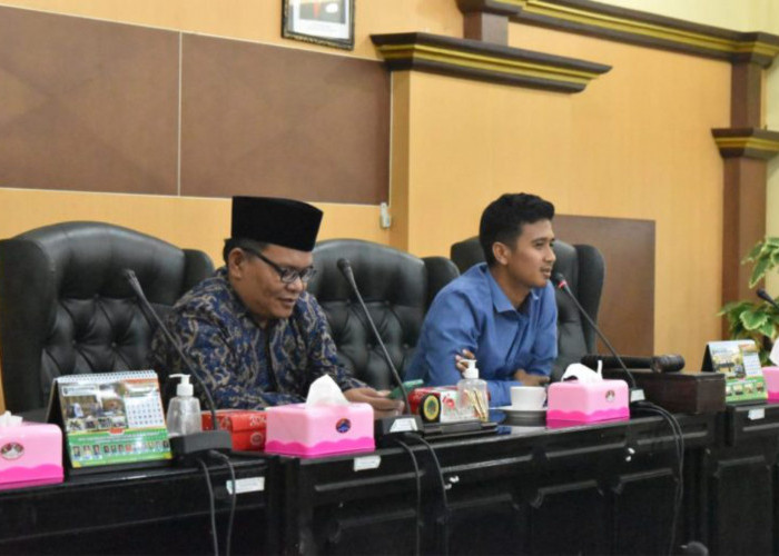 Pimpinan Komisi II DPRD Kabupaten Tegal saat rapat koordinasi dengan OPD, baru-baru ini