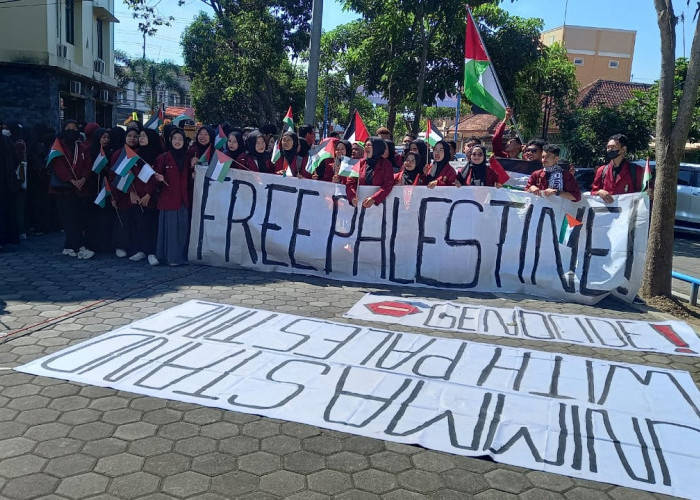 Civitas Akademika Universitas Muhammadiyah Magelang Gelar Aksi Damai Bela Palestina