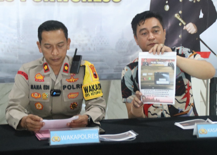Polres Purworejo Tangkap Pengedar Sabu Asal Kebumen, Dua Paket Narkoba Disita