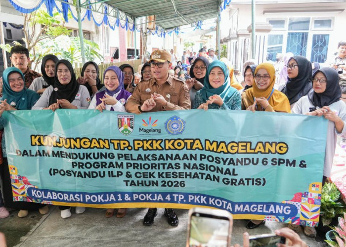 Kejar Target 54 Persen Cek Kesehatan Gratis, Walikota Magelang Tinjau Posyandu 6 SPM