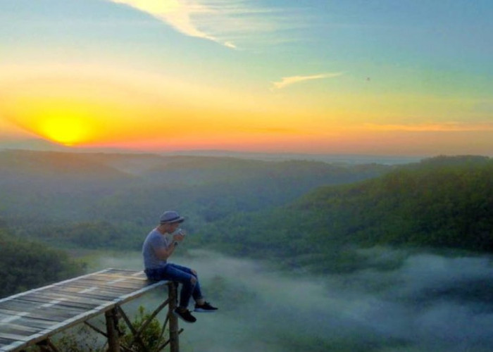 Wisata Bantul Jogja Tebing Watu Mabur Dlingo Menikmati Keindahan Matahari Terbenam Bak Negeri diatas Awan!