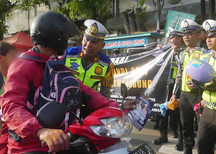 Operasi Zebra Temanggung: Edukasi dan Penegakan Hukum Jalan Raya, Knalpot Brong Jadi Sasaran Utama