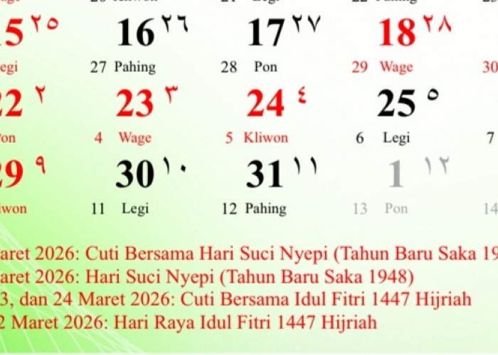 Daftar Cuti Bersama di Tahun 2026, Mulai Idul Fitri Hingga Natal
