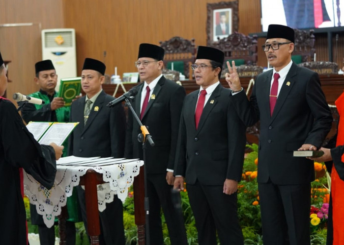 Pimpinan DPRD Kabupaten Tegal Dilantik, AKD Segera Dibentuk