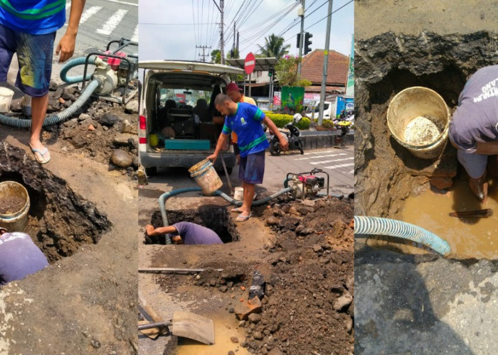 Perbaikan Pipa PDAM Kota Magelang Berhasil, Pasokan Air Wilayah Magelang Utara Normal Kembali