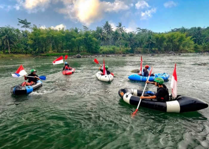 7 Menit dari Candi Borobudur, Getek Balong Wisata Hits Magelang Ditepian Sungai Progo