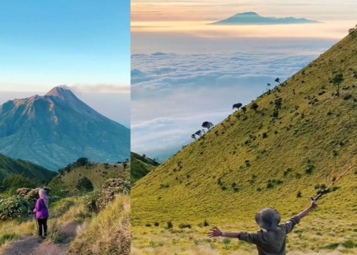 Potret Panorama Gunung Merbabu Via Selo, Keindahan Surgawi yang Bikin Adem Tentrem