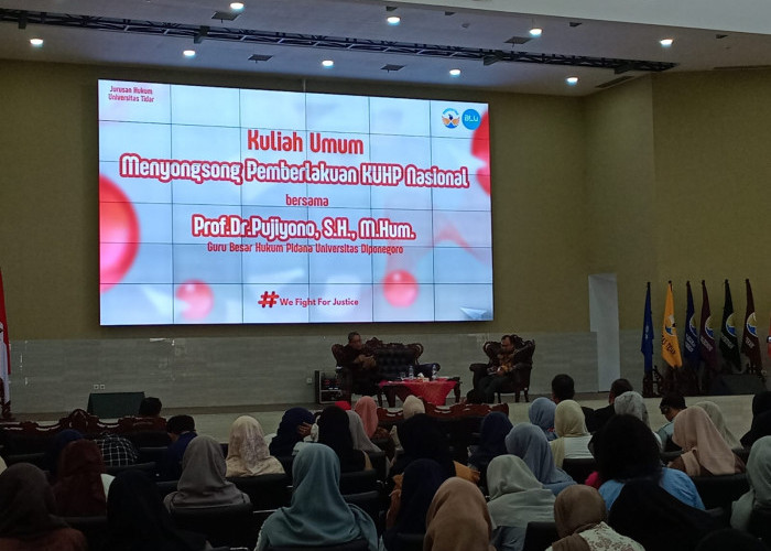 Menyongsong KUHP Baru, Untidar Gelar Kuliah Umum Bersama Pakar Hukum Undip