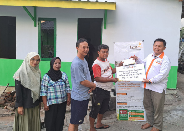 Wujudkan Harapan Ristanto, Lazismu Kota Magelang Bantu Benah Rumah Warga