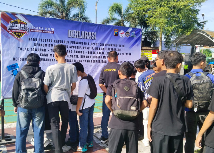 860 Gamer Pelajar Ramaikan Kapolres Purworejo E-Sport Championship 2026