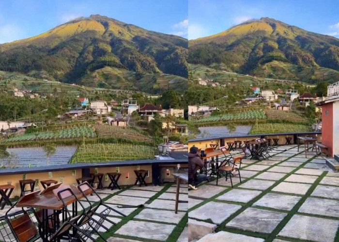 Cafe baru Silancur Highland Kaliangkrik Magelang bila tampak dari luar