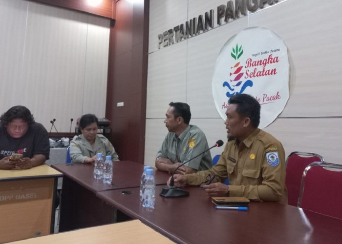 Pendamping Brigade Pangan dari Polbangtan YOMA melakukan koordinasi di Dinas Pertanian, Pangan, dan Perikanan Kabupaten Bangka Selatan