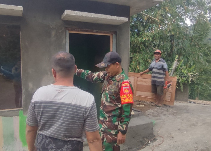 Jelang Penutupan TMMD ke-125 Temanggung, Pos Kamling Desa Banaran Resmi Rampung