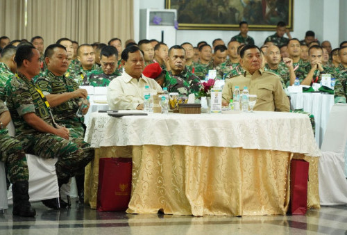 Dua Tahun Vakum, Prabowo dan Mahfud MD Hadiri Apel Komandan TNI AD di Akmil Magelang