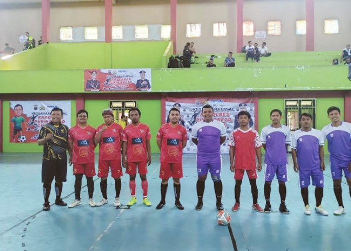 Ramaikan Futsal Kapolres Cup, Pewarta Purworejo Turunkan Tim Pilihan