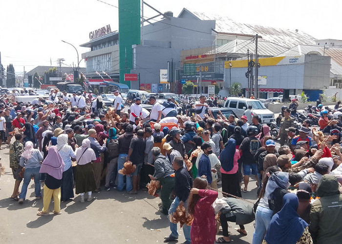 Harga Pakan Naik, Peternak Magelang Bagikan 2.000 Ayam di Alun-Alun