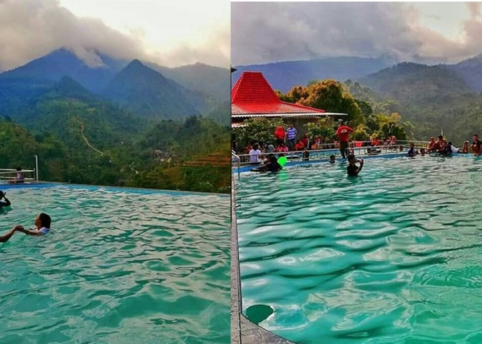 Yuk Nikmati Berenang Di Kolam Super Cantik Dengan Pemandangan Panorama Gunung Lawu Di Soko Langit Wonogiri