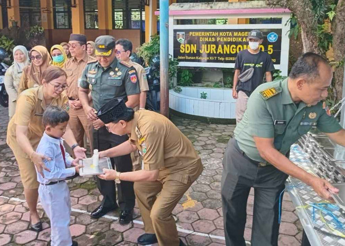 Makan Bergizi Gratis di Magelang Dimulai, Disambut Kegembiraan Ribuan Siswa