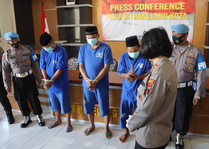 Polisi Berhasil Menangkap Tiga Pencuri Resto Mie di Magelang