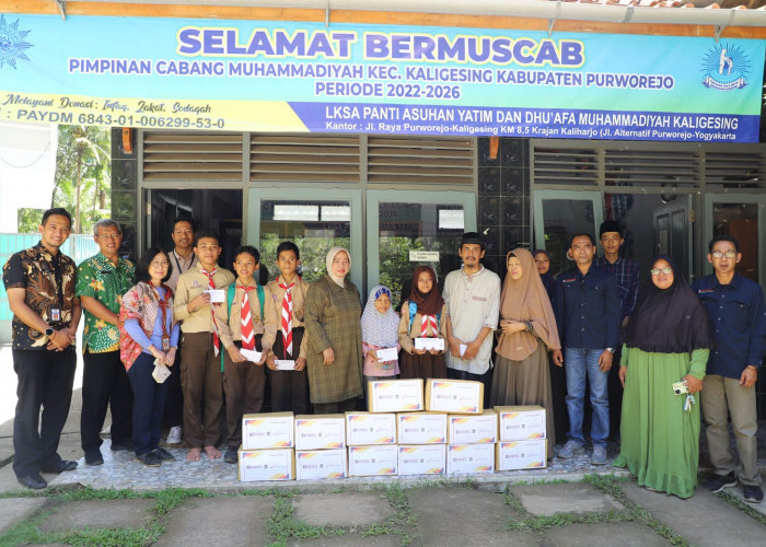 Kolaborasi dengan Pemkab dan Bank Jateng, Pewarta Purworejo Salurkan Bantuan ke Sejumlah Wilayah