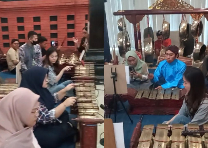 Koleksi gamelan Museum Sonobudoyo Yogyakarta