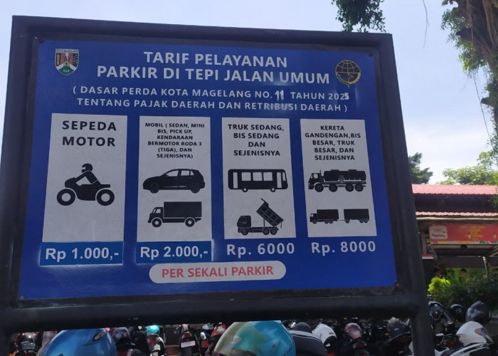 Tarif Parkir Turun 50 Persen di Kota Magelang Belum Sepenuhnya Berdampak