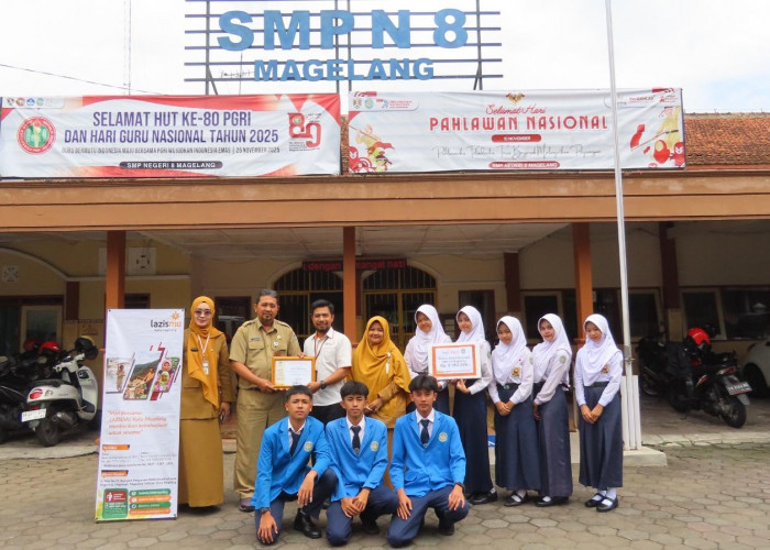 SMP Negeri 8 Magelang Salurkan Donasi Spenapan Peduli untuk Korban Bencana Sumatera