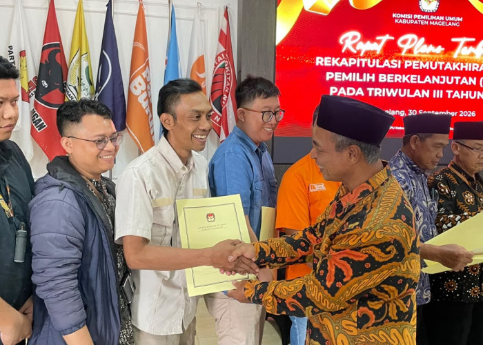 Hingga Triwulan III Tahun 2026,  KPU Magelang Catat 9.308 Pemilih Baru 