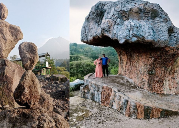 Uniknya Wisata Batu Alien Cangkringan Yogyakarta, Bentuknya Bikin Berasa Ada di Luar Angkasa 