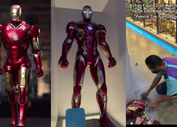 Viral! Anak Kecil Jatuhkan Figur Iron Man Seharga 35 Juta di Yogyakarta, Pemilik Tidak Tuntut Ganti Rugi