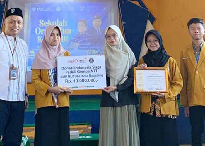 Peduli Korban Bencana NTT, Siswa SMP Kota Mutual Magelang Galang Donasi Rp10 Juta