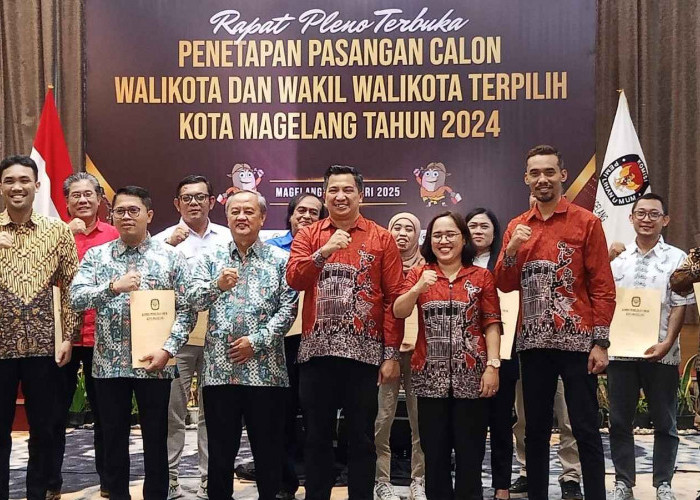 SAH! Damar-Sri Harso Ditetapkan Jadi Walikota dan Wakil Walikota Magelang Terpilih