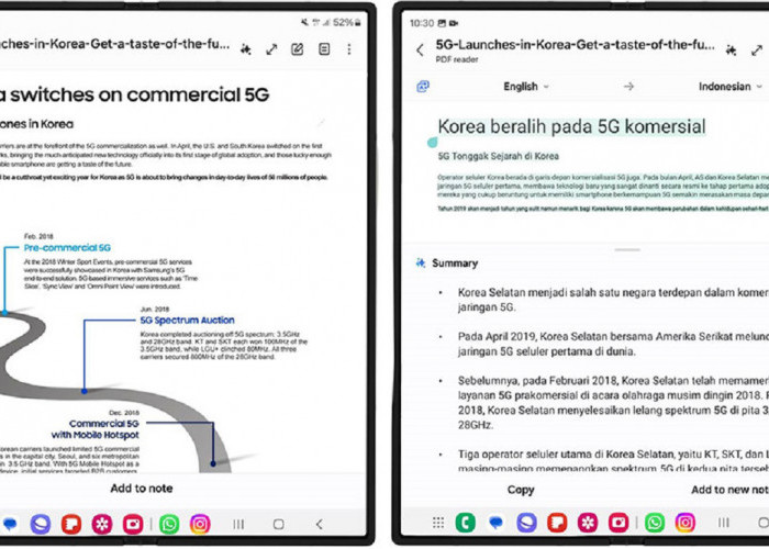 Untuk Meningkatkan Produktivitas, Galaxy Z Fold6 Punya Fitur PDF Overlay