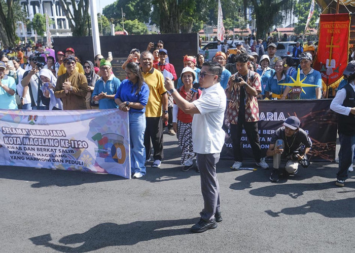 Bukti Kota Magelang Jadi Daerah Paling Toleran Tingkat Nasional, Walikota Hadiri Kirab Salib