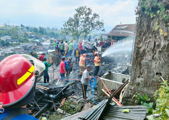  Lupa Matikan Tungku, Rumah Petani Mlandi Wonosobo Hangus Terbakar